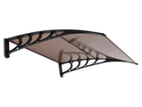 100 x 96cm Household Application Door & Window Rain Cover Eaves Brown Board & 48053993