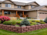 12PCS Stone Effect Garden Edging Flexible Landscape Border Fence PP Weather Resistant Decorative 13577149