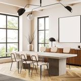 Set of 6 Modern Padded Dining Chairs for Kitchen Bar Office Chair, White 26217260