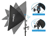 Softbox Lighting Kit, Photo Equipment Studio Softbox 20" x 27", with E27 Socket and 2x5500K Instant 02553990