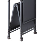 ZUN Cordelia Sandy Black, Dark Bronze Hand-Brushed Finish Console Table B2726P265235