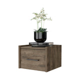 Elfrida Wall-Mounted Nightstand, Sleek Single-Drawer Design with Spacious Top Shelf B128P176107