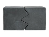 MGO Side Table, Set of 2 Rectangular Outdoor Side Tables, Decorative Garden Stools for Indoor N770P341384S