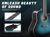 KMA101 41-inch basswood top matte binding folk guitar, equipped with 10W 42371041