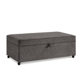 Modern Large Comfort Sofa Ottoman with Storage, Modular Sectional Storage Ottoman With Wheels For W2186P178509