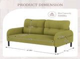 UNITED WE WIN corduroy fabric, comfortable monochrome double sofa, suitable for living rooms and W1568P307270