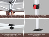 3 x 6m Two Windows Practical Waterproof Folding Tent Dark Coffee Folding Tent 74773807