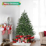 ZUN 4.5 Ft Artificial Christmas, Premium Hinged Spruce with Metal Stand, 663 Tips Full Xmas 18866850