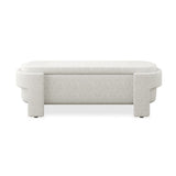 Linen Fabric Upholstered Bench with Large Storage Space for the Living Room, Entryway and W487P271463