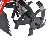 63CC 4-Stroke Gas Powered Tiller Cultivator, Handheld Rototiller for Lawn, Garden and Soil 83766046