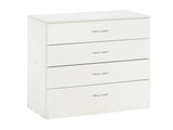 Modern Simple 4-Drawer Dresser White 52846176