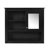 32'' Bathroom Wall Cabinet with Mirror, Wall Mounted Medicine Cabinet with 4 Shelves, Mirrored Door N710P254922B