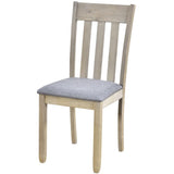 5-Piece Wood Dining Table Round Extendable Dining Table with 4 Dining Chairs, Dining Room Table 52113477