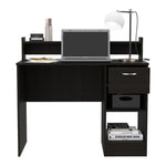 ZUN Charlotte Computer Desk with 2 Storage Shelves and Drawer B128P148894