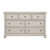 Antique White Finish1pc Dresser of 7 Drawers Traditional Design Hidden Drawer Classic Bedroom B011P183412