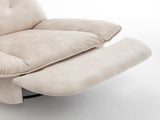 Ivory recliner, reclining lazy chair, mobile phone holder, large and comfortable reading chair, W1170P183257
