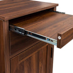 ZUN brown walnut color modular wine bar cabinet Buffet Cabinet with Hutch for Dining Room W1778133400