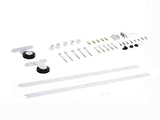 White 6ft Rustic Barn Door Mounting Kit Sliding Hardware Set for Interior Home UseHardware only, 40983763