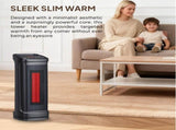 17" 1500W Portable Electric Heater with 3 Heat Settings, 70&deg Oscillation, Timer, Remote Control, 78882897
