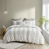 ZUN 3 Piece Cotton Jacquard Duvet Cover Set B03596506