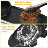 Dual-Electric 2 in 1 Hot Pot & Grill Combo, 2200W Rapid-Heat Indoor , 3.7 QT Non-Stick Hotpot 40130356