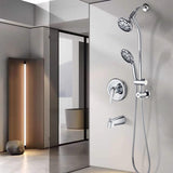 Drill-Free Stainless Steel Slide Bar Combo Rain Showerhead 7-Setting Hand, Dual Shower Head Spa W1219P155528