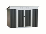 6x4 FT Garden Shed for Patio Outdoors Storage Shed Metal Frame design Sliding Door W2794P482553