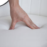 Modern PU sponge-filled dining chair, solid wood metal legs, suitable for restaurants, living rooms W1535119449