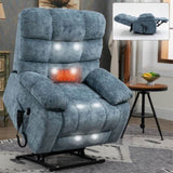 Lift Recliner Chair Heat Massage Dual Motor Infinite Position Up to 350 LBS Large Electric Power 31822417