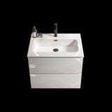 BB0924Y311, Integrated white ceramic basin with one predrilled faucet hole, drain assembly NOT W1865P163521