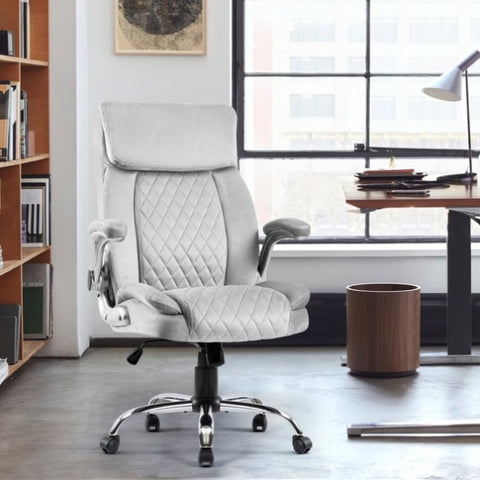 ZUN Swivel Office Room Chair Executive Desk Chair Velvet W1692P169850