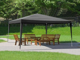 10'x10' Gazebo Waterproof Outdoor Canopy Patio Tent Party Tent for Wedding BBQ Cater, Black 35412420