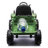 ZUN Ride on Tractor with Trailer,24V Battery Powered Electric Tractor Toy, 200w*2motor W1578P193905