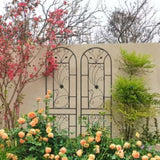 2 Pack Metal Garden Trellis 86.7" x 19.7" Rustproof Trellis for Climbing Plants Outdoor Flower W1586P268029