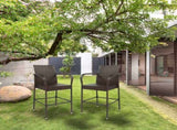 2pcs High Bar Chair Brown Gradient 57518377