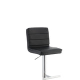 Black and Chrome Adjustable Bar Stool B062P153524