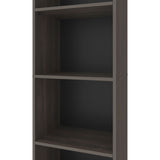 FM FURNITURE Beaver Balley Bookcase with Open Storage and 5 Shelves, Stained Walnut B128P301395
