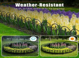 19.3FT Decorative Landscape Edging, 10 Panels Flexible Interlocking PP Lawn Border, Angle Adjustable 14308803