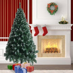 ZUN 6FT Iron Leg White PVC 650 Branches Christmas Tree 79626045