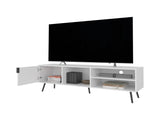 White TV Stand Multistorage with a Door and Open Storage B062P290224