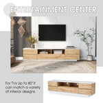 ZUN Modern TV stand for TVs up to 80'' , Media Console with Multi-Functional Storage, Entertainment WF313575AAP