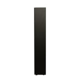 Black side cabinet with aluminum strip lamp,With large storage space W33140088