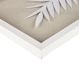 Framed Rice Paper Palm Leaves 3-piece Shadowbox Wall Decor Set B03598810