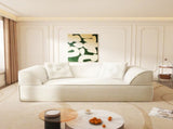 3-in-1 Convertible Sofa Bed, 79.5" Modern Deep Seat Couch with 2 Pillows, 3-Seater Sofa, Sparkling W3219P369307