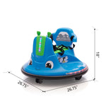 ZUN 12V Snail-Shaped Kids Electric Bumper Car with Remote Control, Ride On Car with LED Lights, Music, W2181P160634