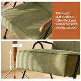 Pattern Colorful Fabric Armchair, Modern Accent Chair High Back, Living Room Chairs with Metal Legs W2105P210239