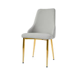 ZUN Modern Pu Sponge-Filled Dining Chair, Solid Wood Metal Legs, Suitable for Restaurants, Living Rooms W1535P227672