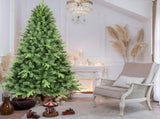 Artificial 7ft Green Christmas Tree with 1875PVC/Hard Needle Mixed Branch Tips, memory wireiron 81658317