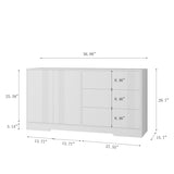 Sideboard Buffet Cabinet with Storage, Modern Kitchen Buffet Storage Cabinet with Drawer and Doors, W1321P289095