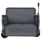 3-in-1 Convertible Folding Wagon Cart with Bench Seat & Storage - 500lbs Heavy-Duty Utility Wagon, W2932P312717